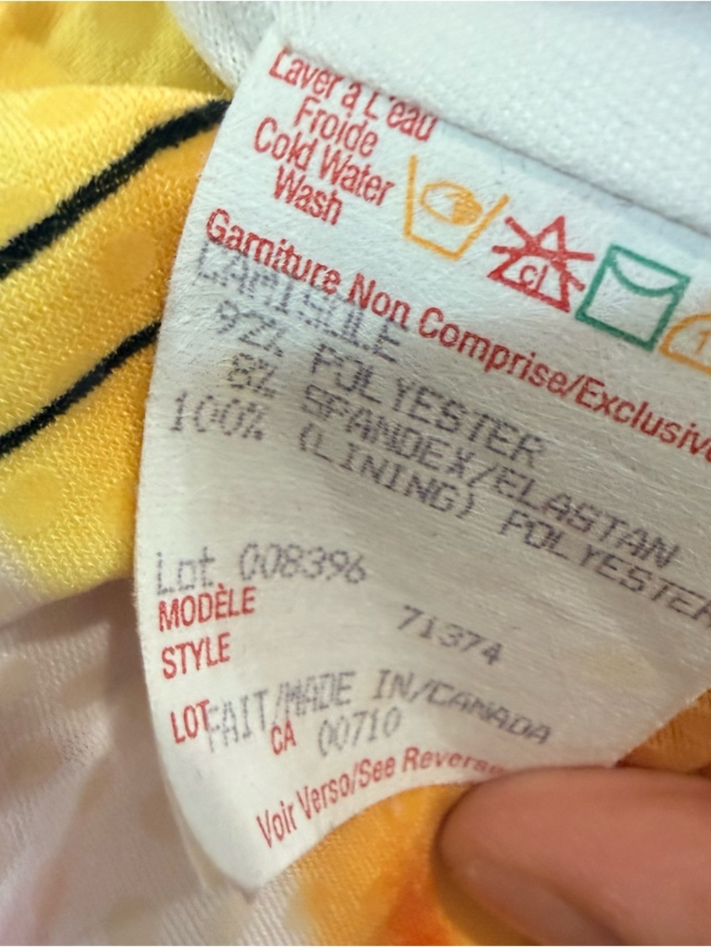 Joseph Ribkoff Abstract Sunrise Multicolor Y2k Women's Cami Tank Top Size 10 - Picture 6 of 6